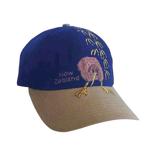 022KFPN - Hat Cotton Kiwi & Footprint Navy