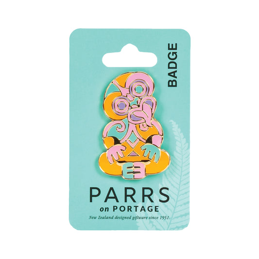 255B - Badge Coloured Tiki