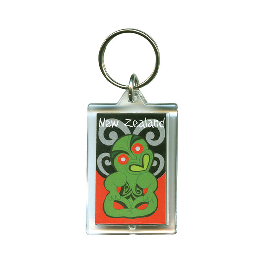 275K - Keyring Acrylic Tiki/New Zealand