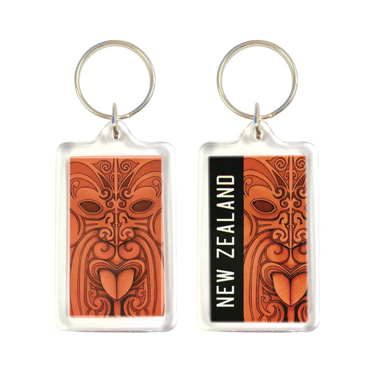 298K - Keyring Acrylic Teko New Zealand Brown