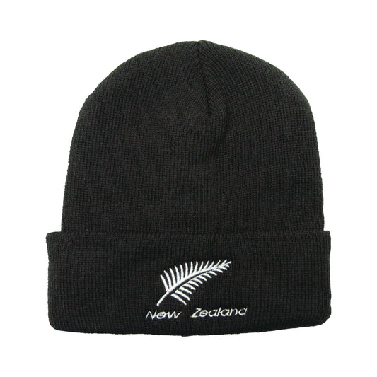 BCSF - Beanie Child Silver Fern Black