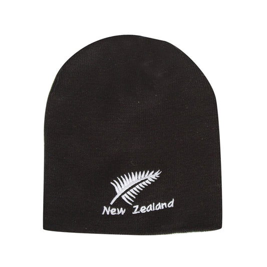 BSFBL - Beanie Silver Fern Black