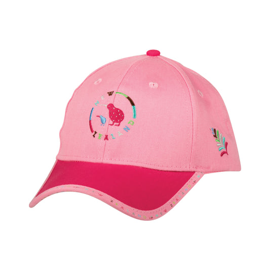 CHKCP - Child Hat Kiwis in Circle Pink 52cm
