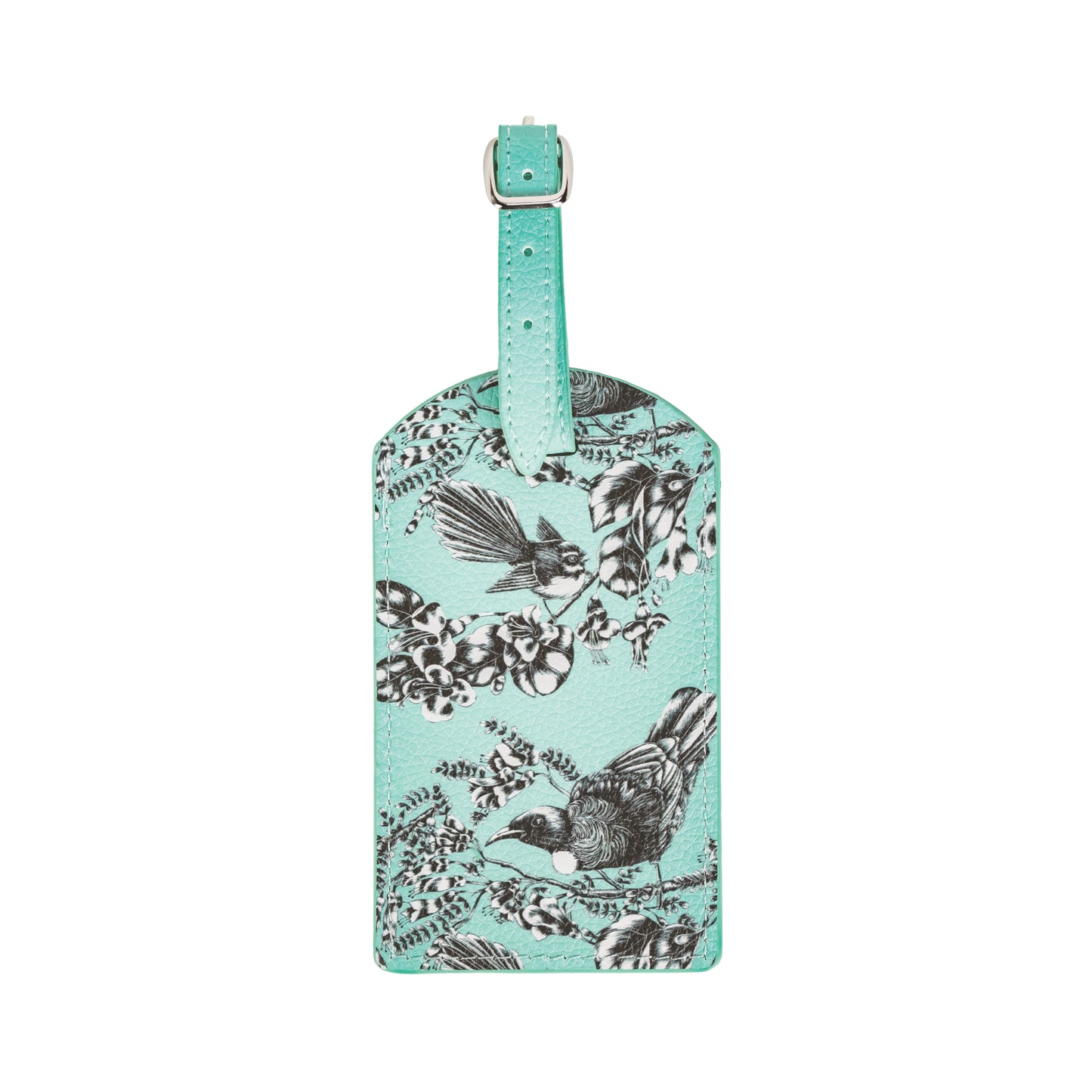 LTPBPB - Luggage Tag Pu Birds Pastel Blue