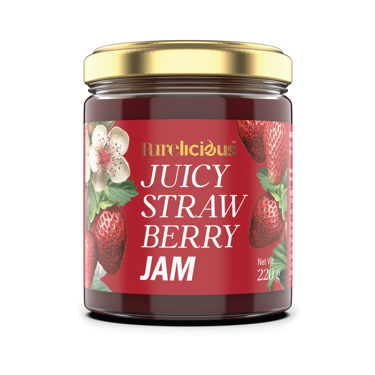 🎁 PLJS - Purelicious Large Jam Strawberry 220g (100% off)
