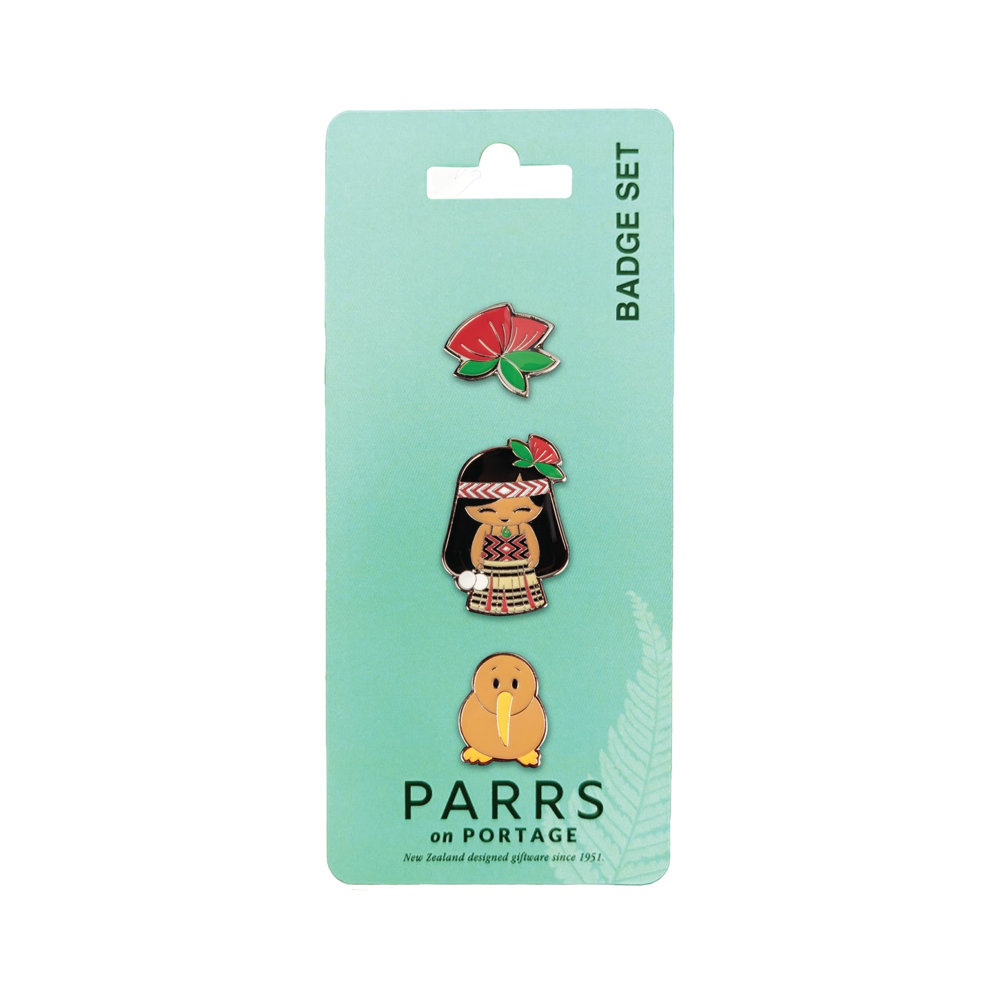240BS - Badge Maori Girl Set of 3