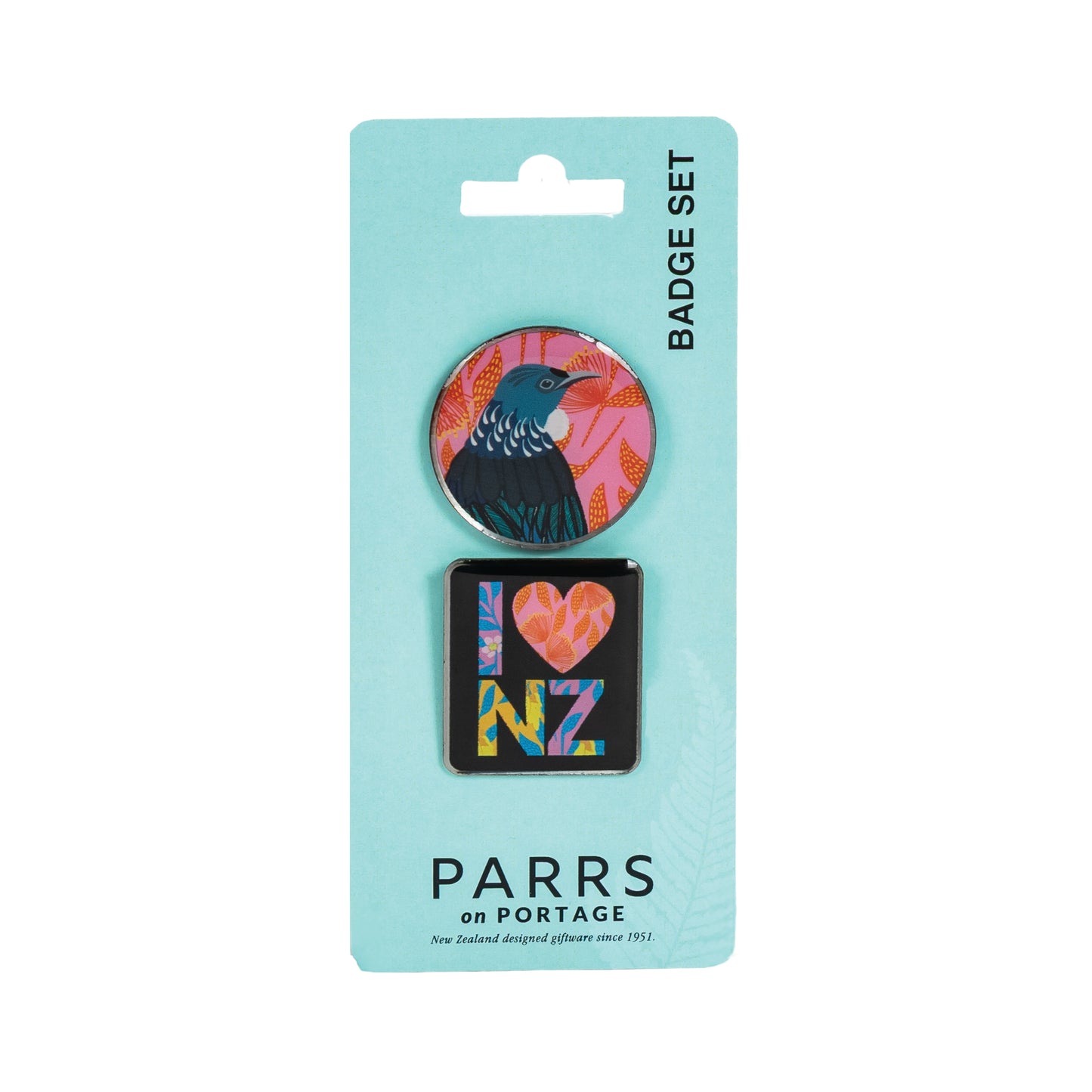 249BS - Badges Kia Ora Florals Set of 2