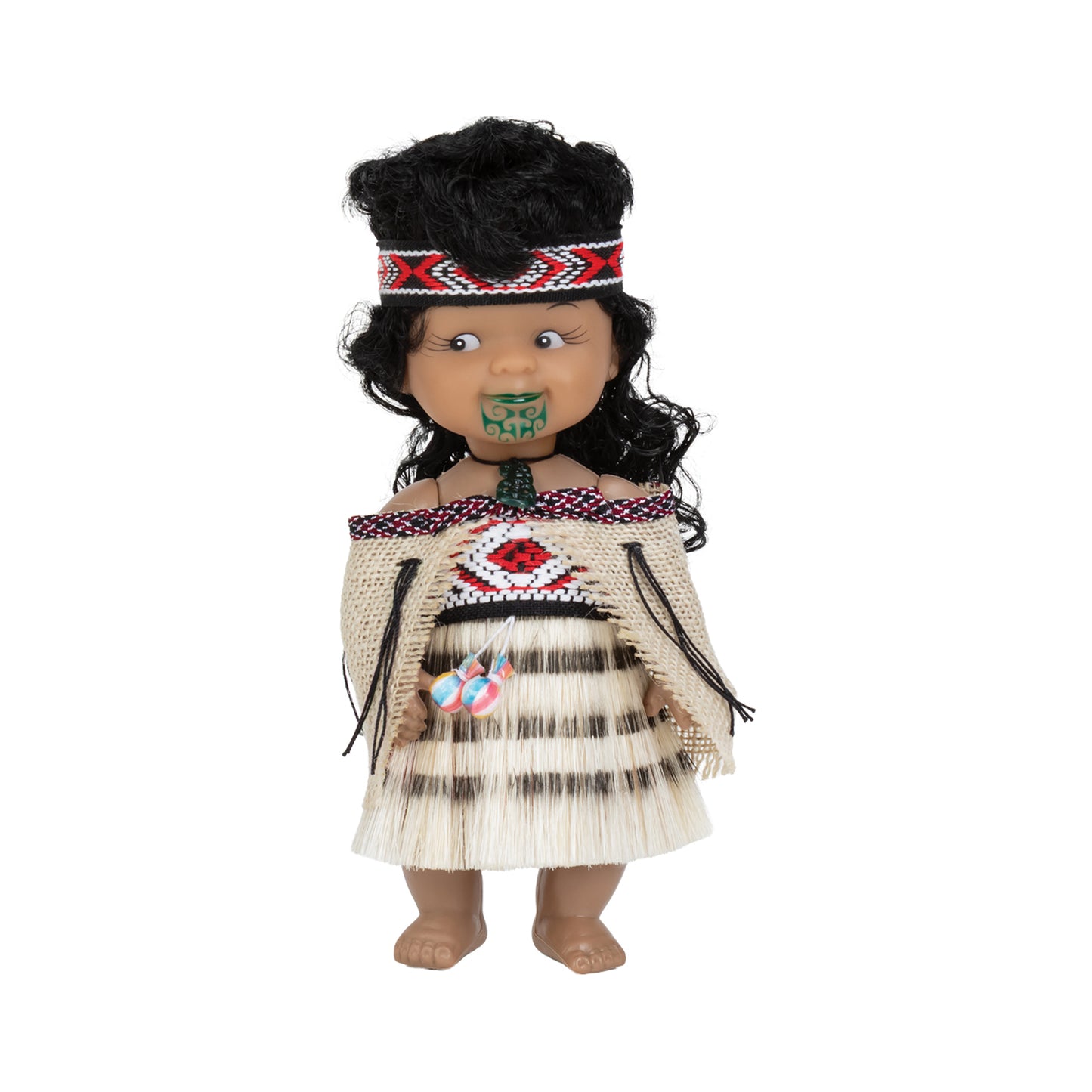 36P - Doll 20cm Wahine Cloak with Poi