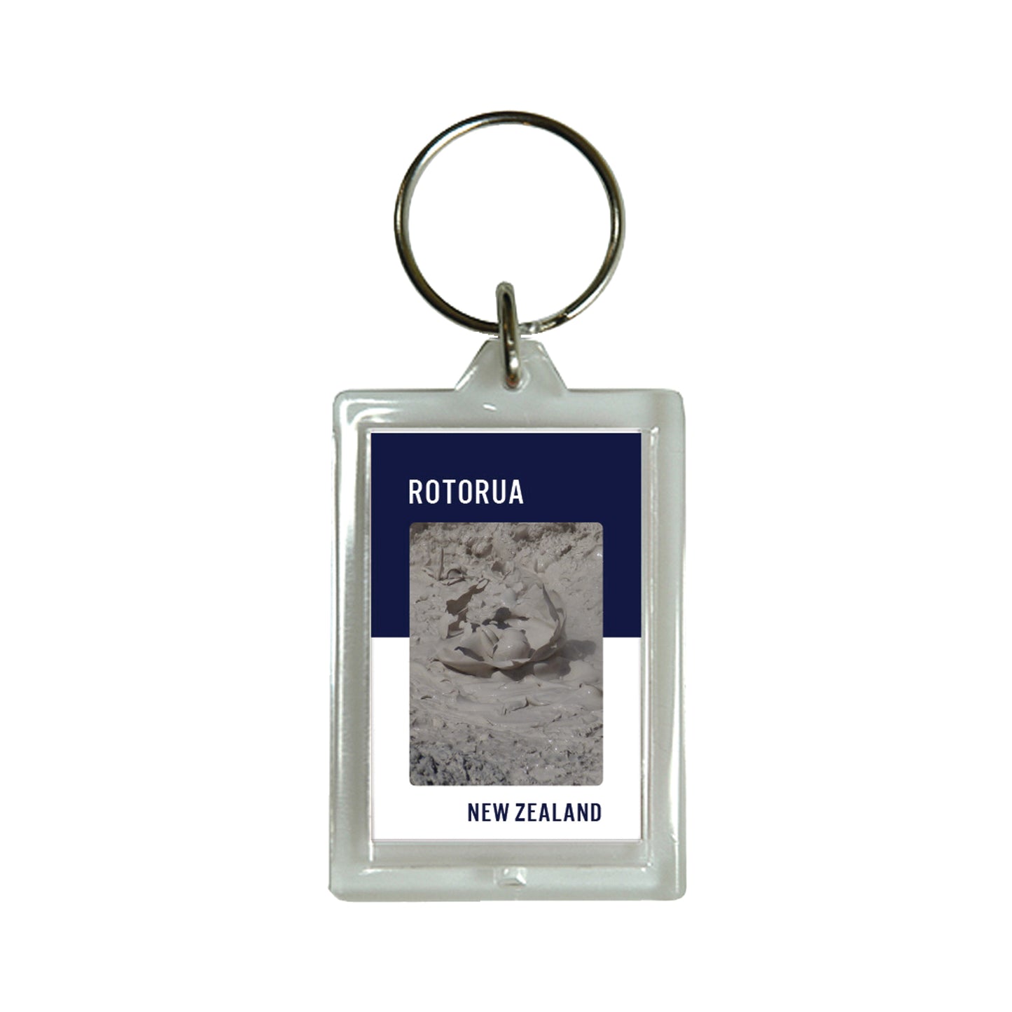 505K - Keyring Acrylic Rotorua Mud Pool