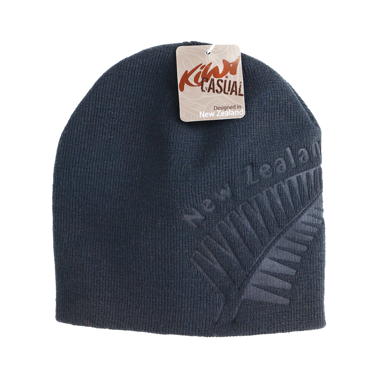 BEFBL - Beanie Embossed Fern Black