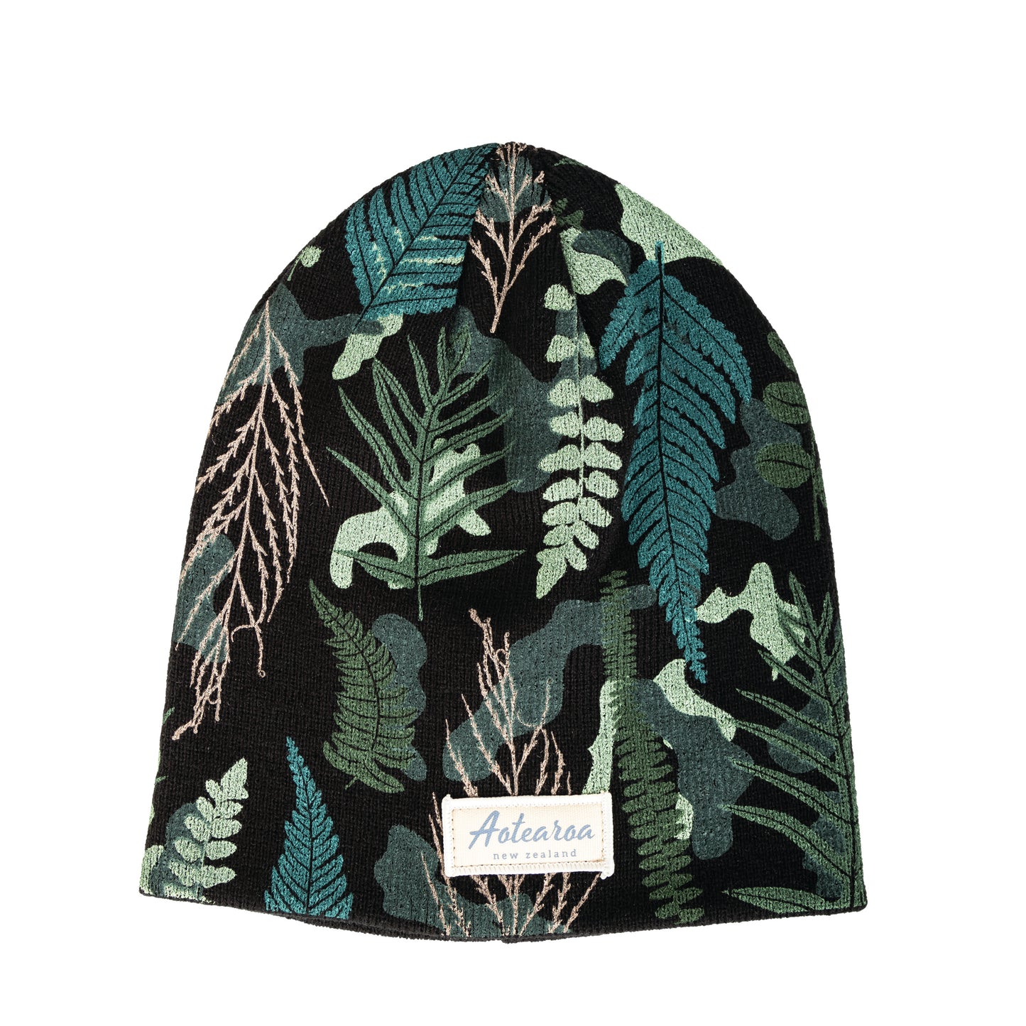 BFECB - Beanie Ferns Camo Black