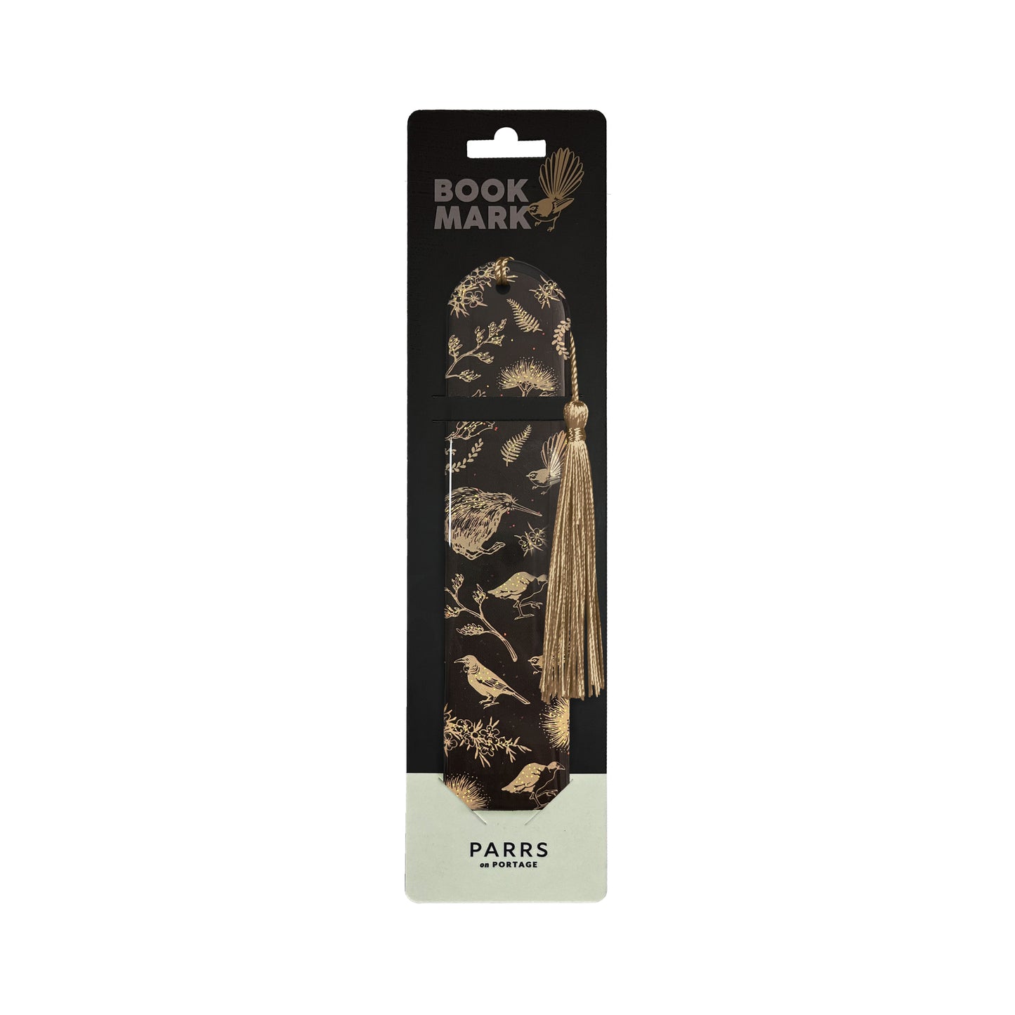 BMBGB - Bookmark Magnetic Black & Gold Birds