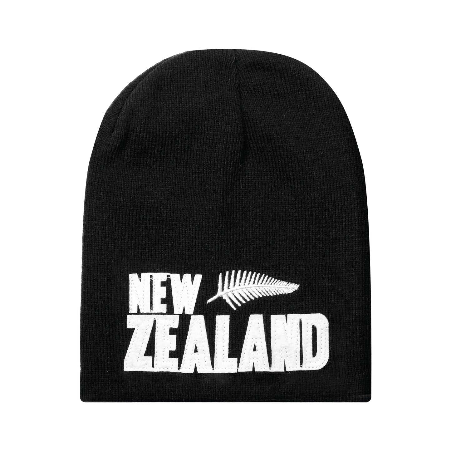 BNZAB - Beanie New Zealand Applique Black