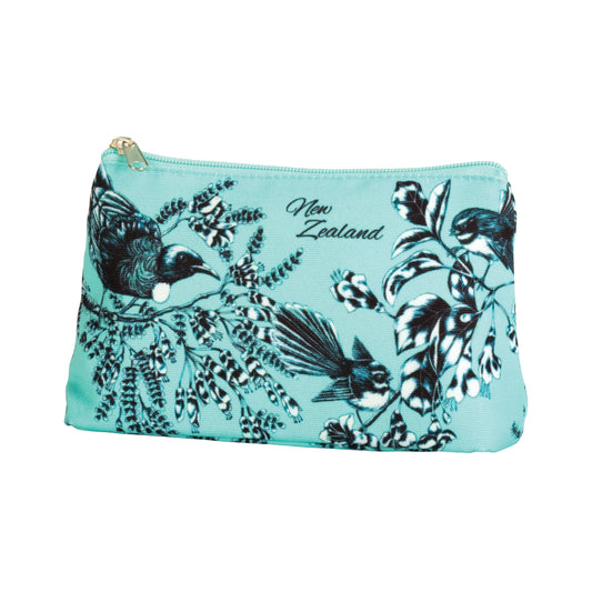 CBBPB - Cosmetic Bag Birds Pastel Blue