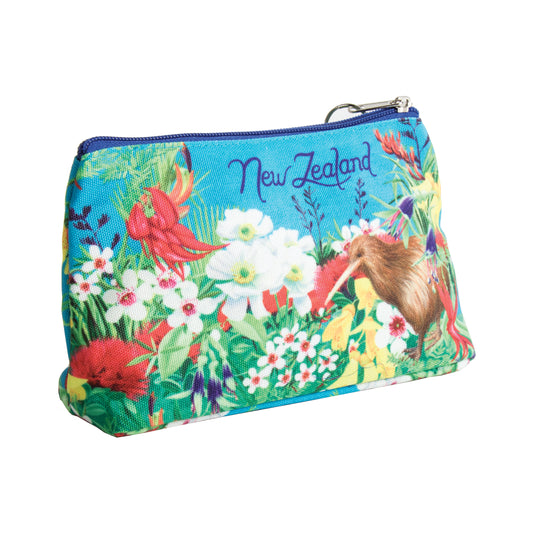 CBKFB - Cosmetic Bag Kiwi Flower Blue