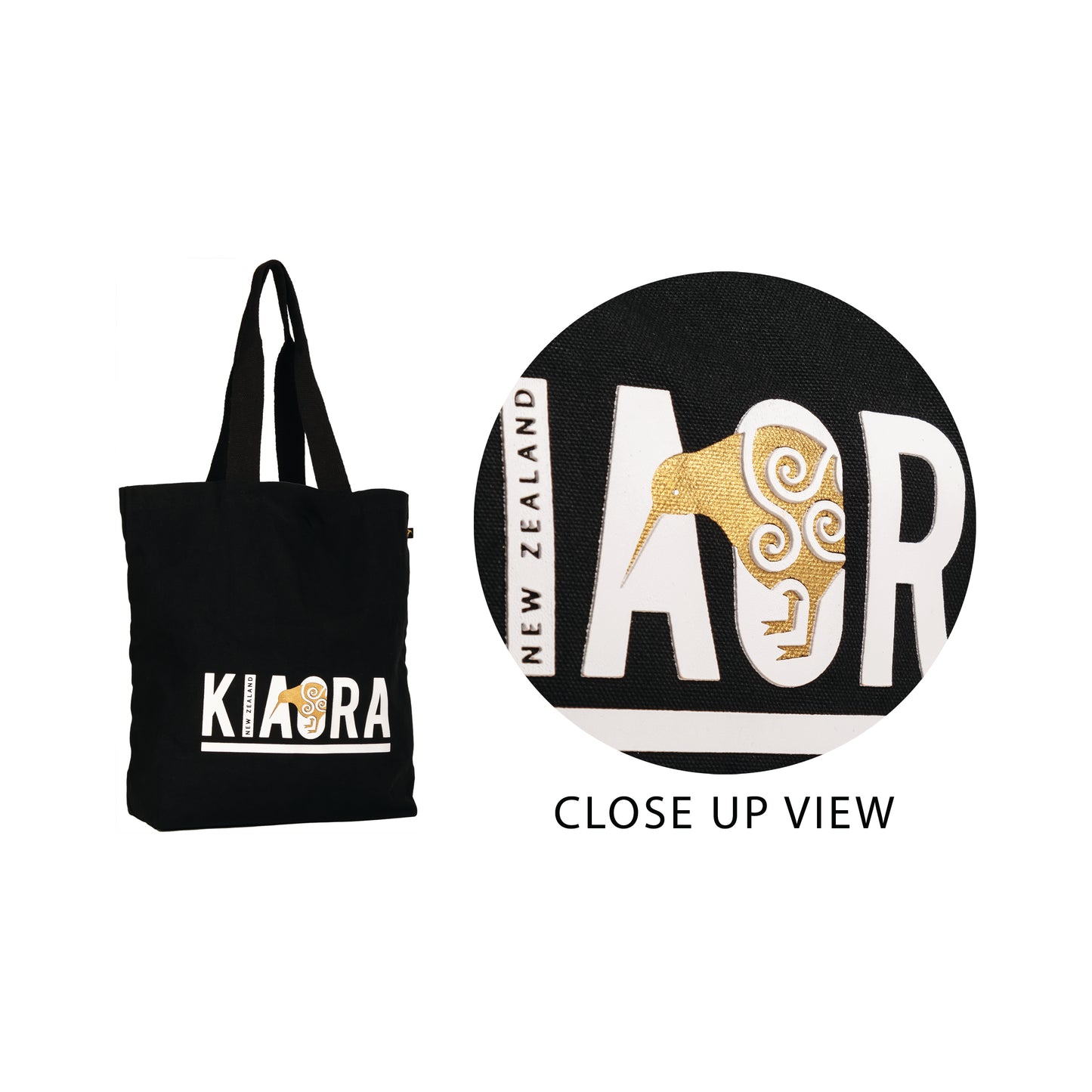 CBKOB - Canvas Bag Kia Ora Black - 10Oz