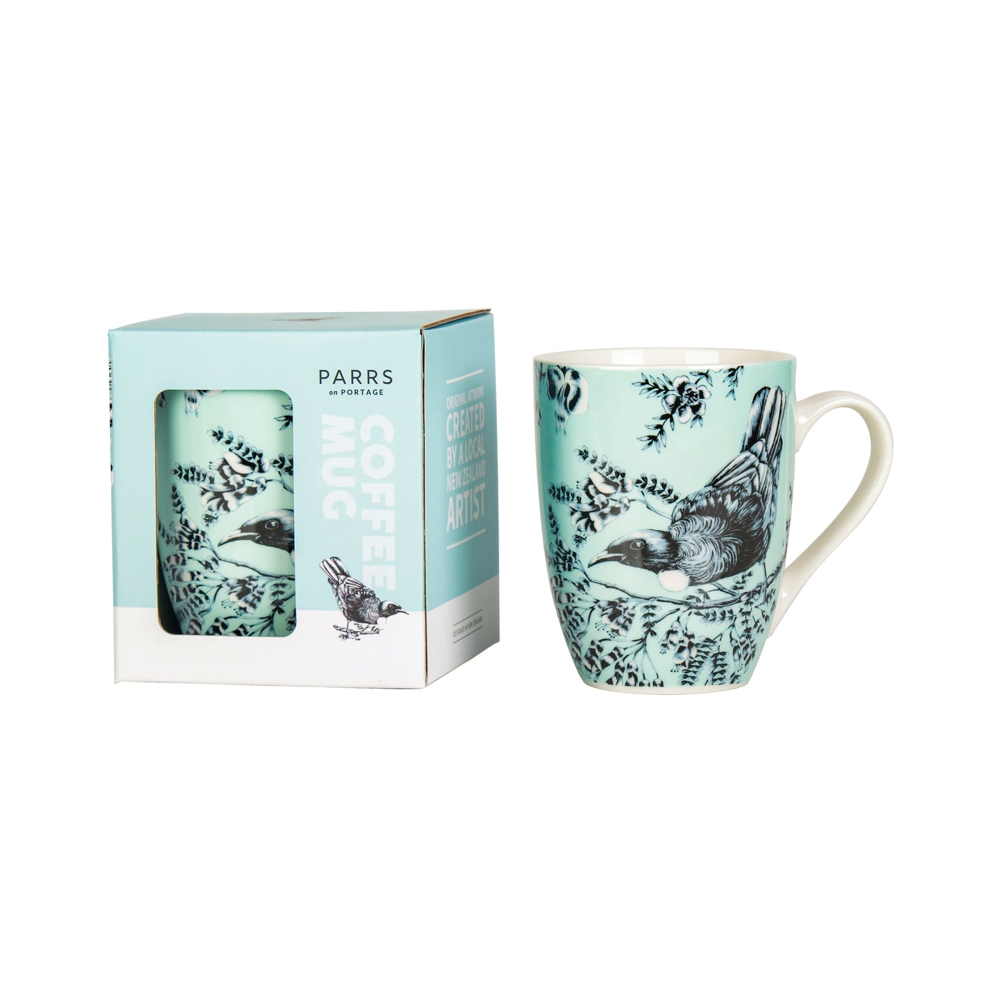 CMBPB - Coffee Mug Birds Pastel Blue