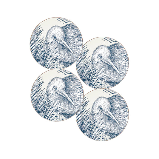 COKIS - Coasters Kiwi Stripe Set of 4