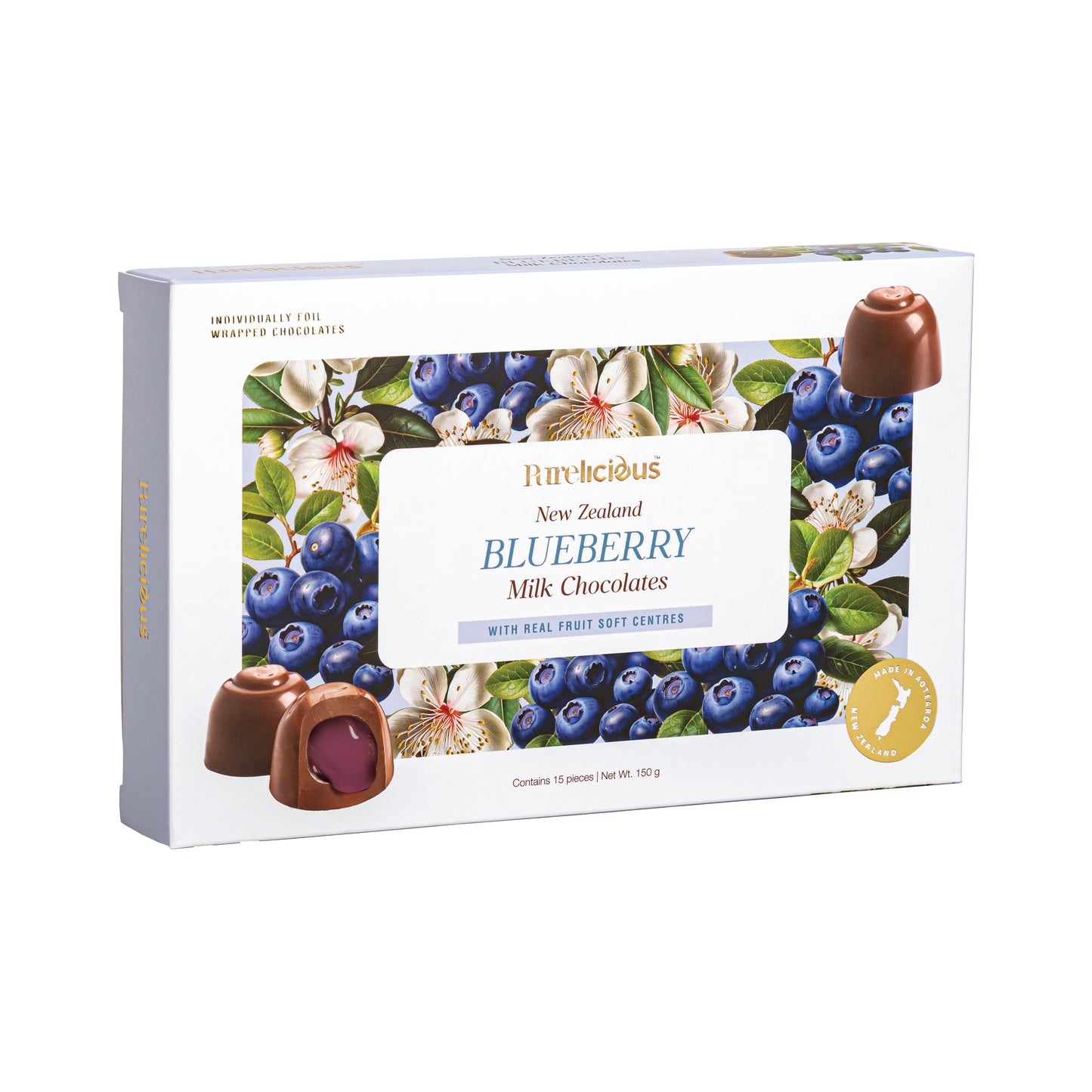 CSCBB15 - Purelicious Chocolates Soft Centered Blueberry 15pcs