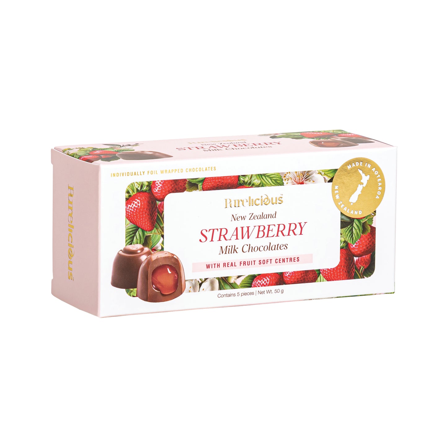 CSCSB5 - Purelicious Chocolates Soft Centered Strawberry 5pcs