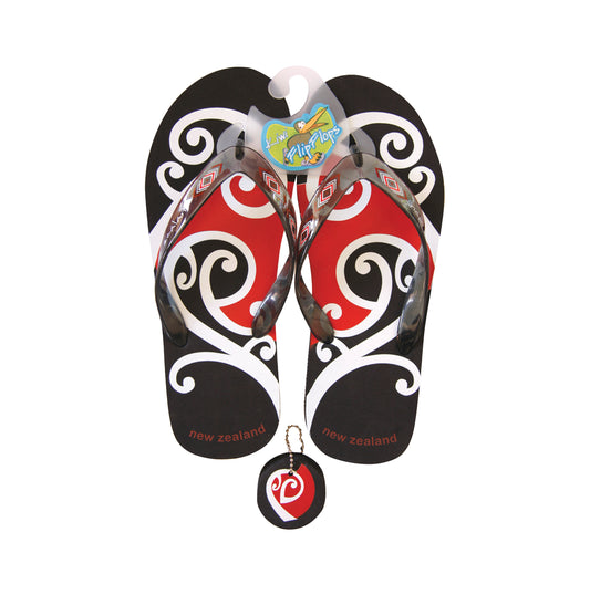 FFMBLS - Flip Flop Maori Design Blk Sml