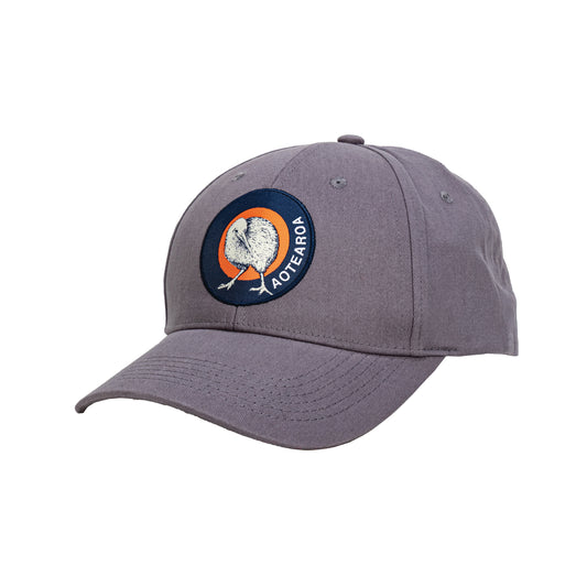 HBKISC - Hat Brushed Cotton Kiwi Stripe Charcoal