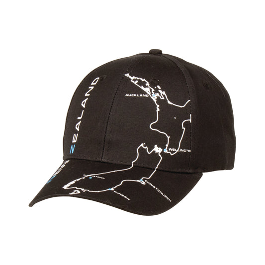 🎁 HCNZMBL - Hat Cotton New Zealand Map Black (100% off)