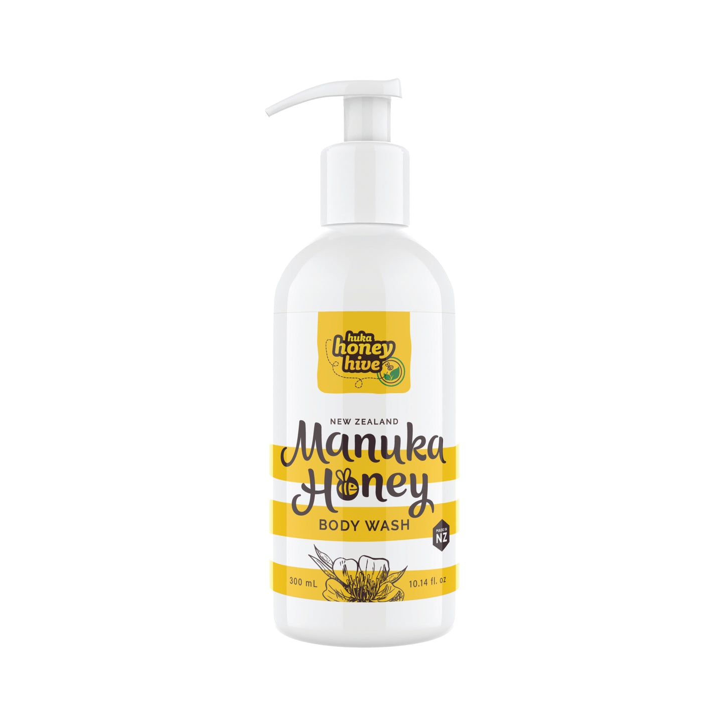 HHMNBW - Huka Hive Manuka Honey Body Wash 300Ml