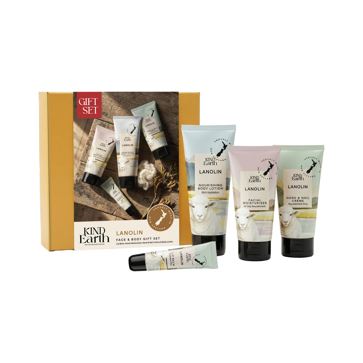 KELNGS - Kind Earth Lanolin Face & Body Gift Set