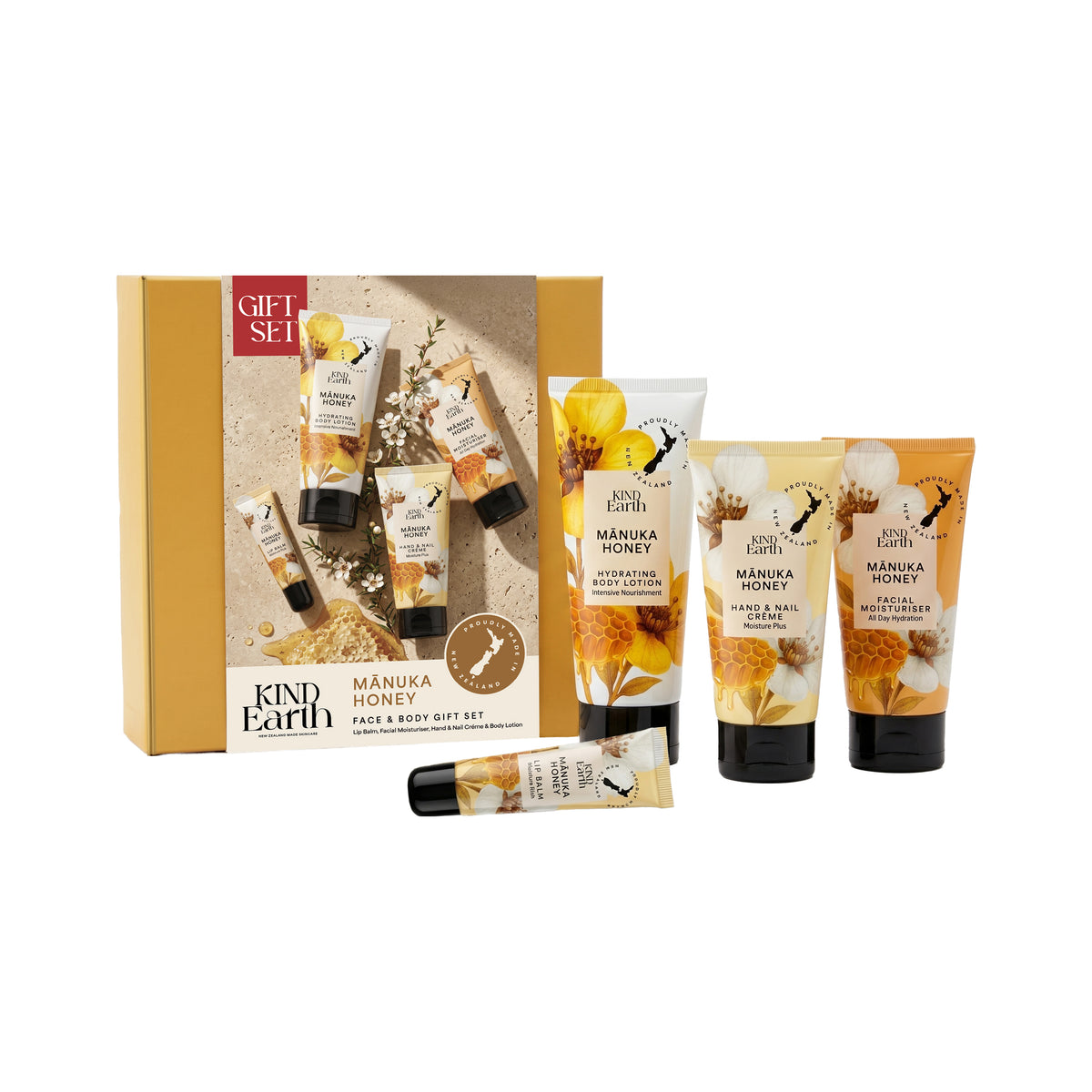 KEMHGS - Kind Earth Manuka Honey Face & Body Gift Set