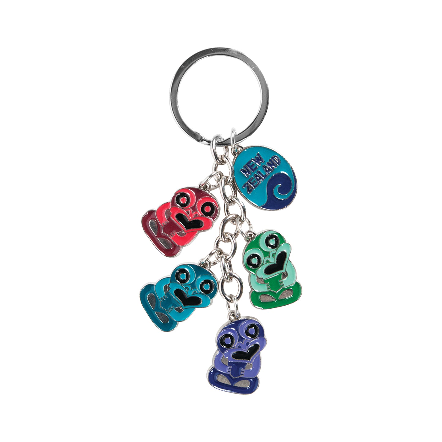 KR106 - Keyring Metal 4 Tikis