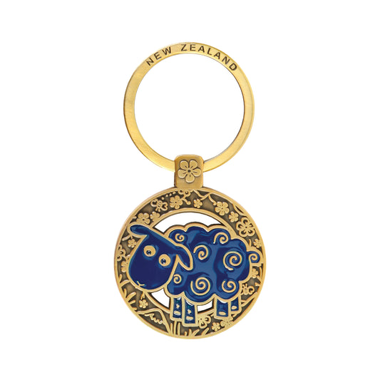 KR142 - Keyring Antique Gold Sheep