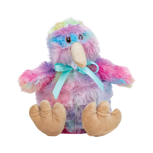 KTSRTR - Kiwi Toy Rainbow w/Teal NZ Ribbon 22cm