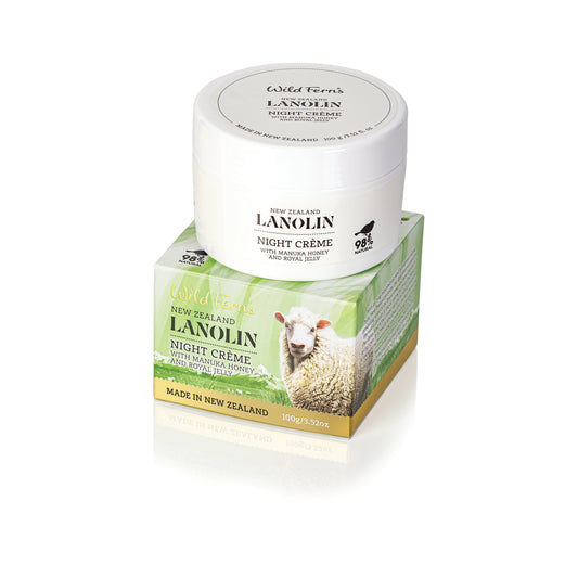 LANCMR - Lanolin Night Creme with Manuka Honey & Royal Jelly 100g