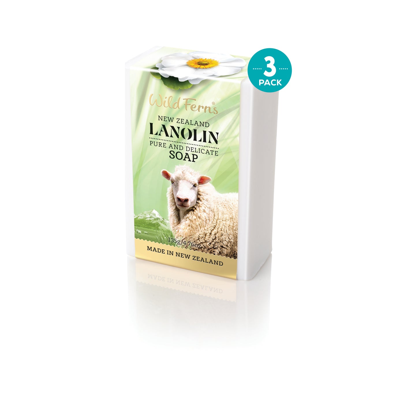 LAS3 - Lanolin Soap 135g 3PK