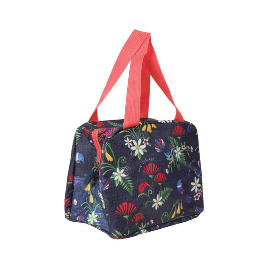 LBBFN - Lunch Bag Bird Flowers Navy