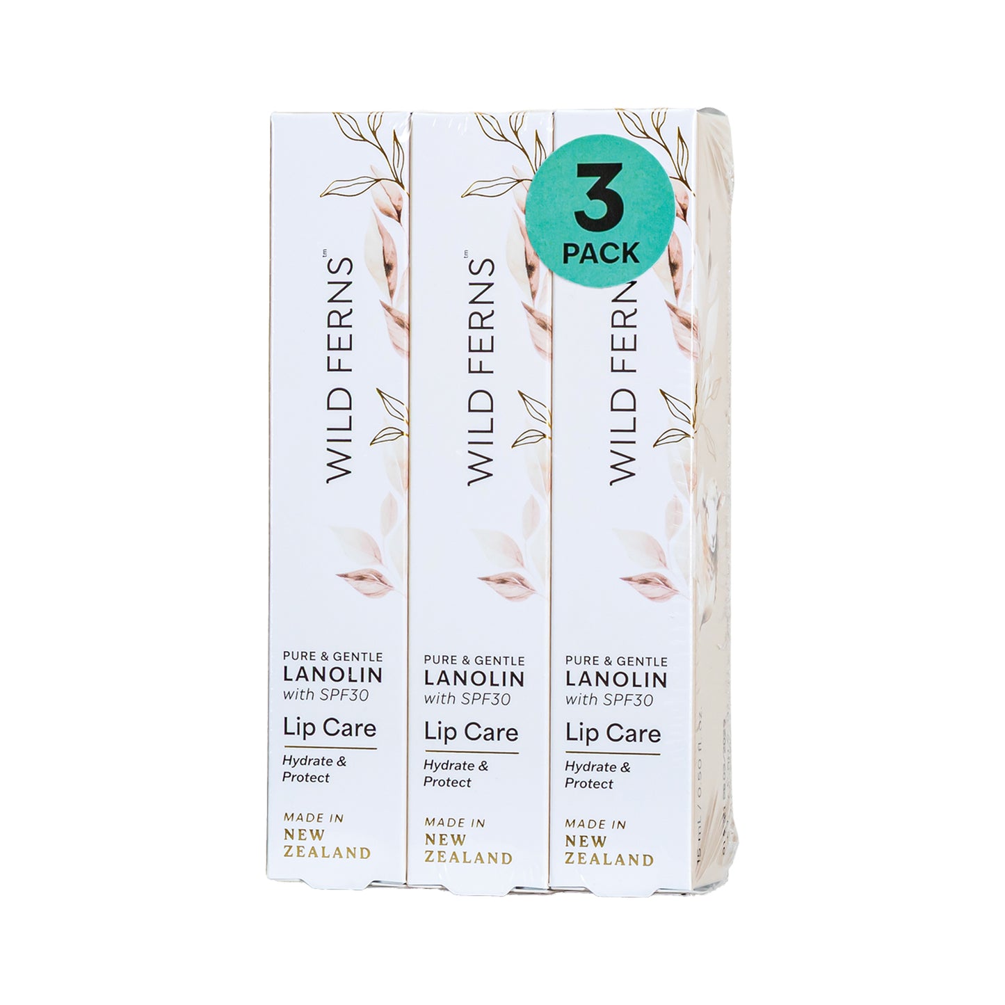 LNLC3 - Lanolin Lip Care SPF30 | 15ml 3pk