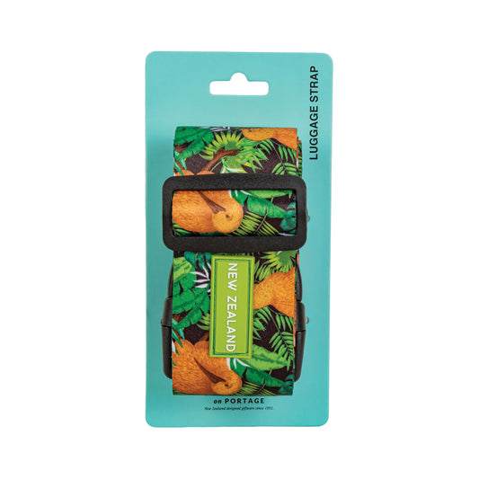 LSKTB - Luggage Strap Kiwi Tropics Black