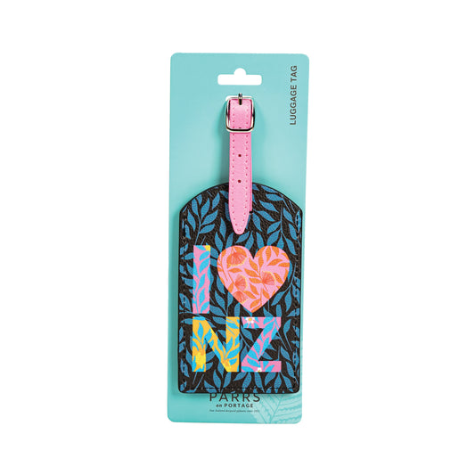 LTPKOF - Luggage Tag PU Kia Ora Florals