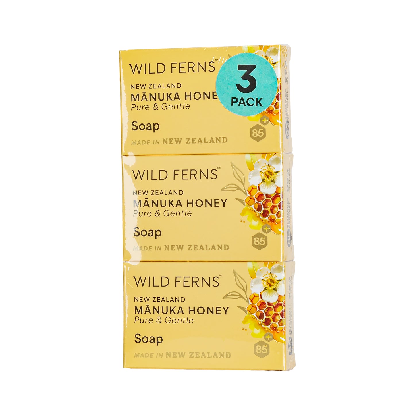 MHGS3 - Mānuka Honey Guest Soap | 40g 3pk