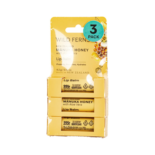 MHLB3 - Mānuka Honey Lip Balm | 4.2g 3pk