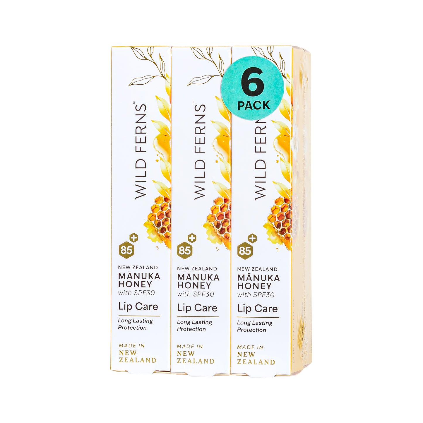 MHLC6 - Mānuka Honey Lip Care SPF30 | 15ml 6pk