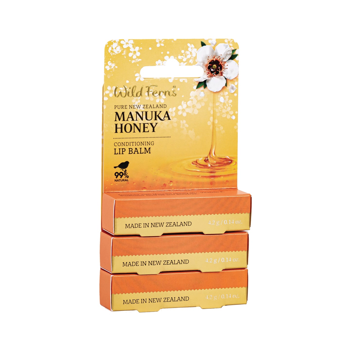 MNLBS3 - Manuka Honey Lip Balm 4.2g 3pk