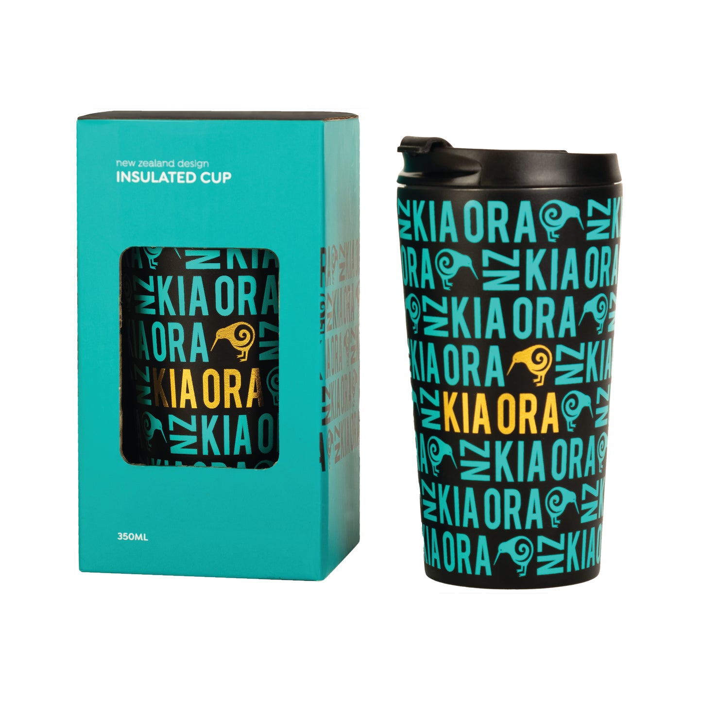 MTKOT - Metal Tumbler Large Kia Ora Teal 350 Ml