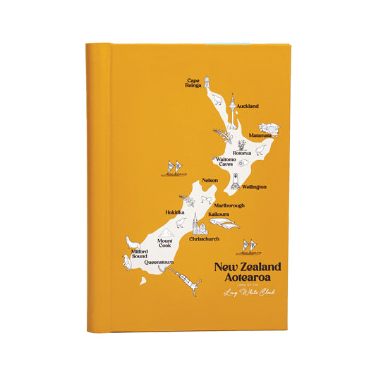 NBMN - Notebook Map of New Zealand with Names A5