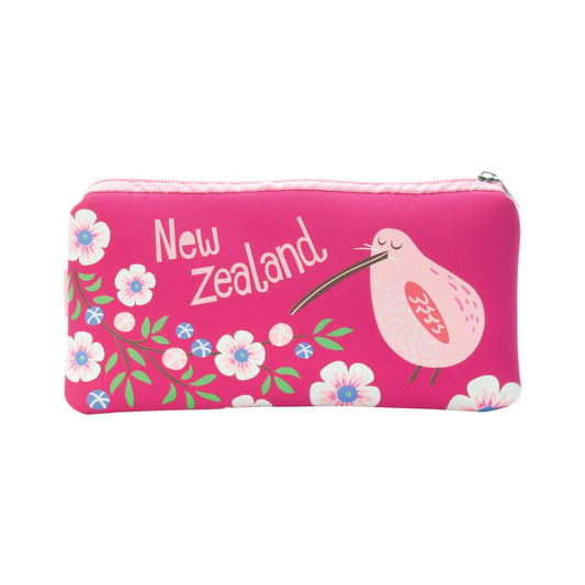 PCKFP - Pencil Case Kiwi & Flowers Pink