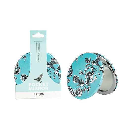 PMBPB - Pocket Mirror Birds Pastel Blue