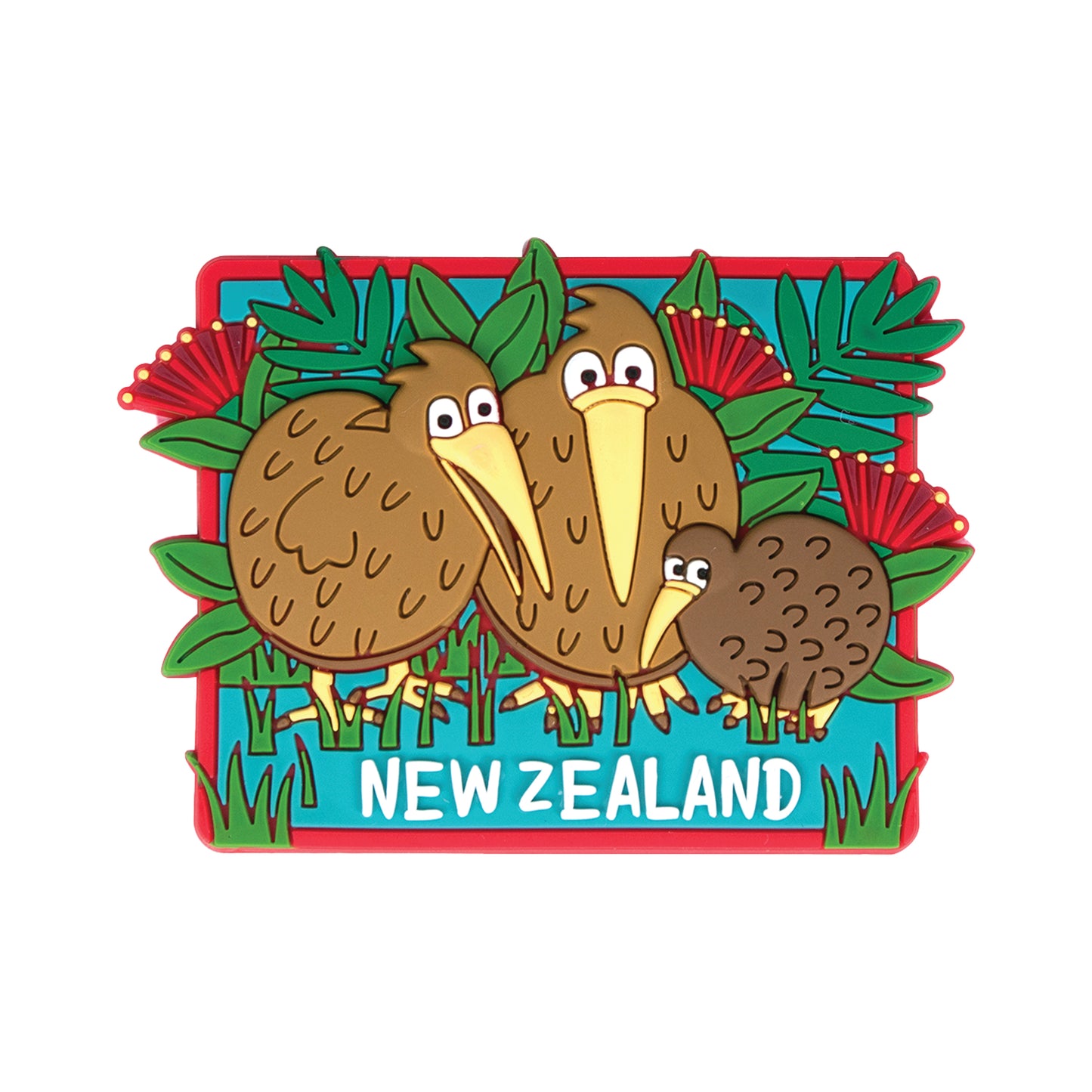 PMKPO - Magnet PVC Kiwi's & Pohutukawa