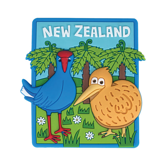 PMKPU - Magnet PVC Kiwi & Pukeko