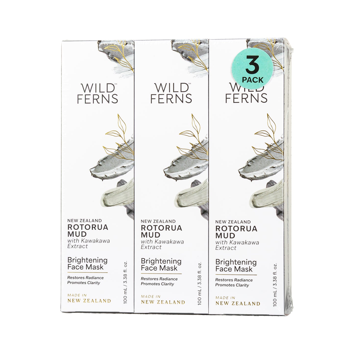 ROBFM3 - Rotorua Mud Brightening Face Mask | 100ml 3pk